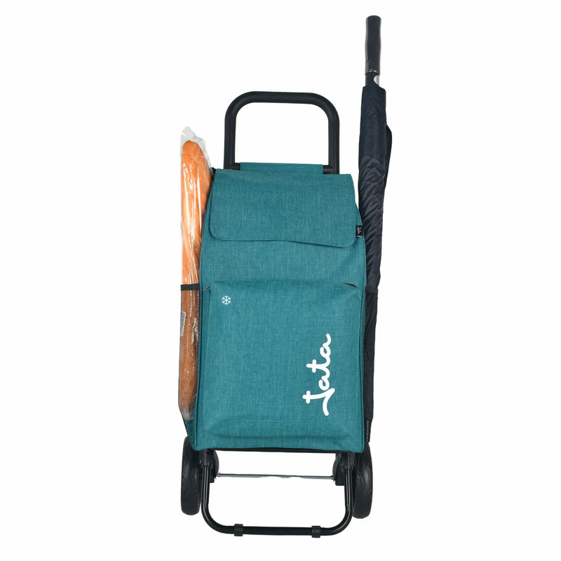 CARRO COMPRA JATA HCAR2563 AZUL 2 RUEDAS BOLSA TERMICA
