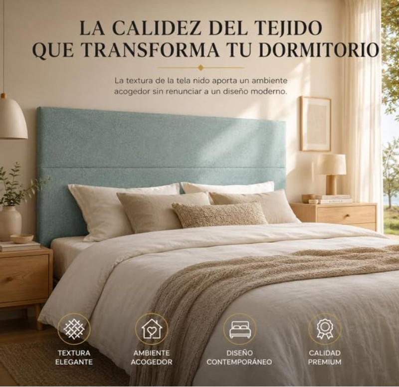 FISIO Dreams Cabecero Caribe 2 Tela Nido Acualine Repelente al Agua