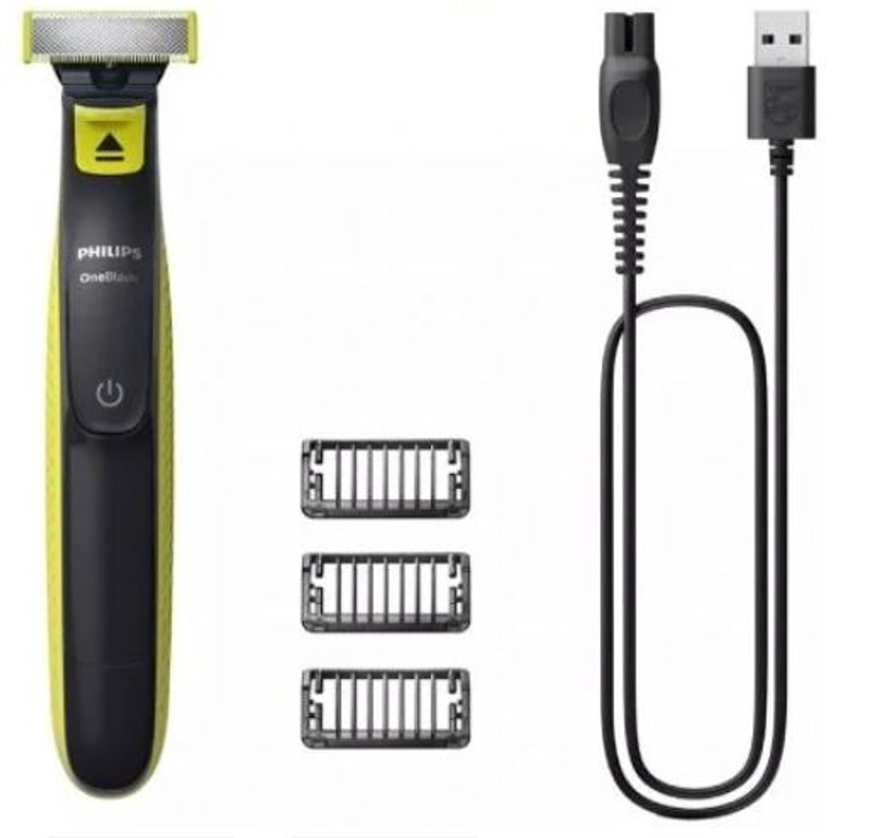 CORTABARBAS PHILIPS ONEBLADE QP2724/10/ CON BATERÍA/ 3 ACCESORIOS