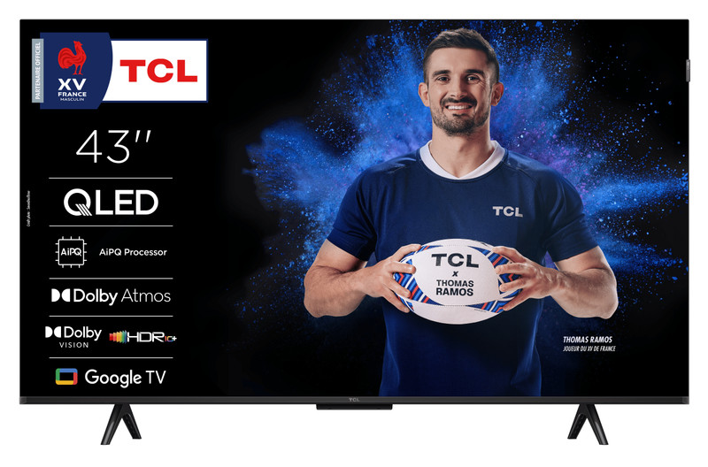 PANTALLA QLED TCL 43P7K 4K HDR+GOOGLE TV