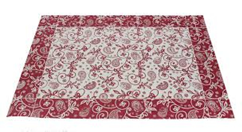 Mantelito burdeos 30X40 DECO