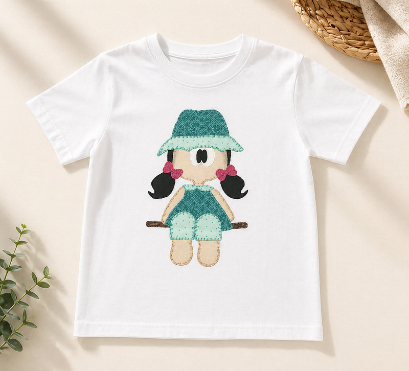 Camisetas junior patchwork