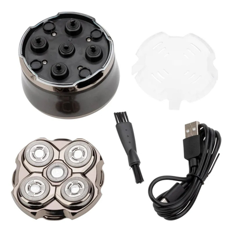 AFEITADORA CABEZA JATA JBMA1444 SECO/HUMEDO RECARGABLE 5 CABEZALES