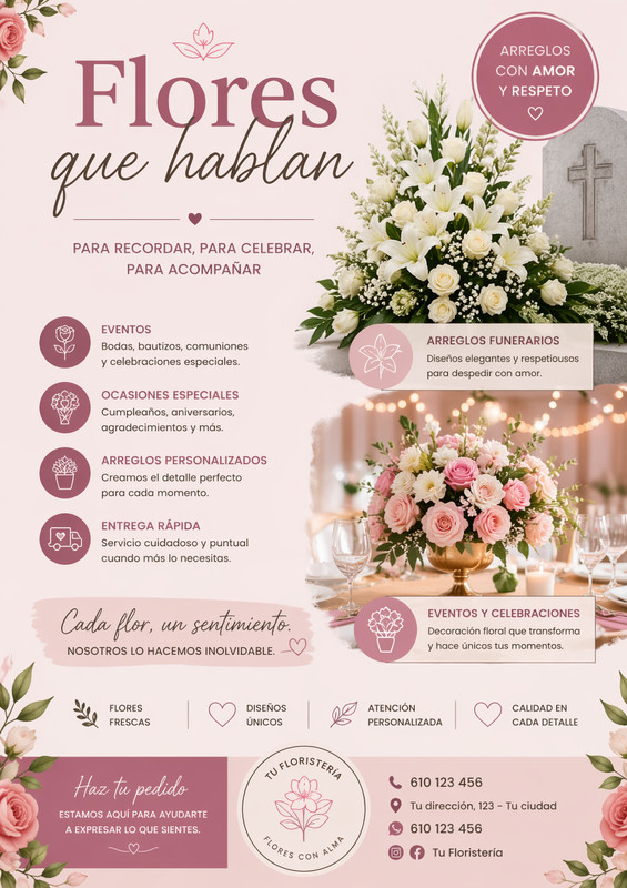 Flores que acompañan cada momento